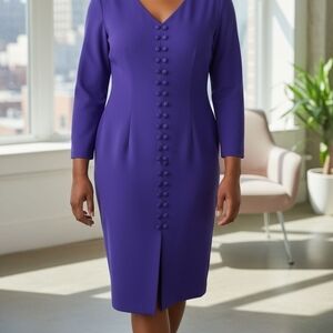 Kenzie Purple Midi Dress